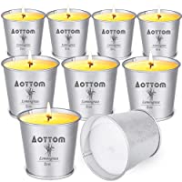 Los mejores  - Vela Citronela Exterior- Aottom Juego de Velas de Citronela Jardín- 100% Natural Candle Cera de Soja- Verano Regalo Vela…